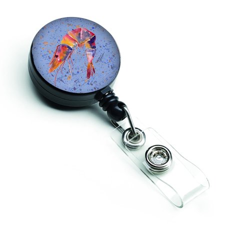 CAROLINES TREASURES Shrimp Retractable Badge Reel 8455BR